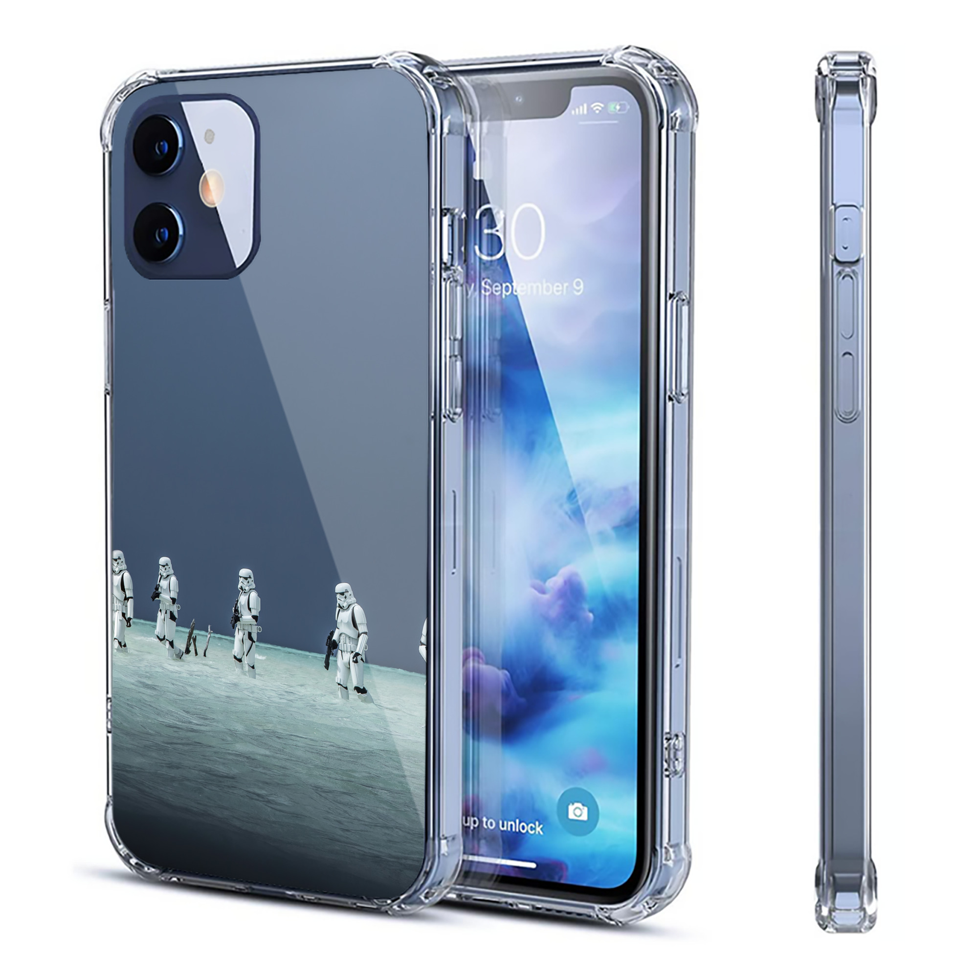 （画像用） スター・ウォーズ Star Wars 【iPhone 12シリーズ対応】透明スマホケース（クリアソフトケース）